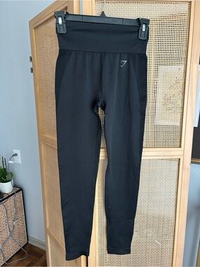 Gymshark Black Seamless High Rise Leggings Size Small